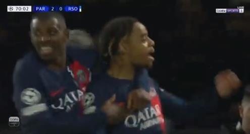 هدف باريس سان جيرمان الثاني أمام ريال سوسيداد (باركولا)