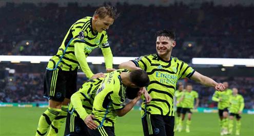 أهداف مباراة بيرنلي وأرسنال