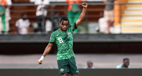 هدف نيجيريا الأول أمام أنجولا