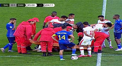 إصابة وخروج زيزو في مباراو أبو سليم والزمالك