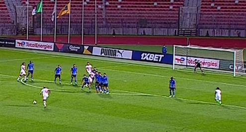 فرصة هدف من شيكابالا في مباراة أبو سليم والزمالك