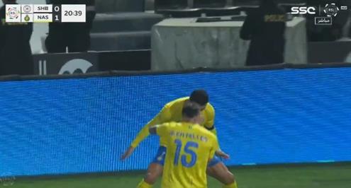 هدف النصر الأول أمام الشباب (كريستيانو رونالدو)