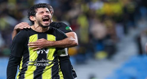 هدفان ضمن ملخص لمسات أحمد حجازي في مباراة الاتحاد والفيصلي