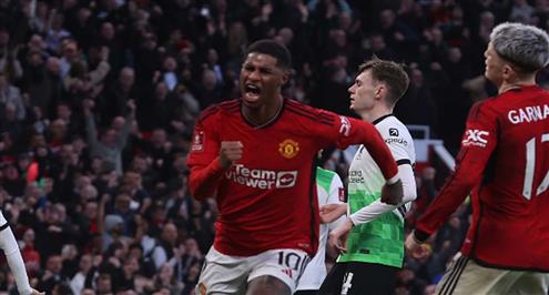 هدف مانشستر يونايتد الثالث أمام ليفربول (راشفورد)