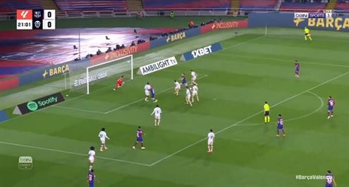 هدف برشلونة الأول أمام فالنسيا (فيرمين)