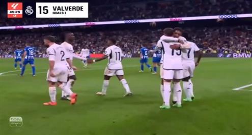 هدف ريال مدريد الثالث أمام ألافيس (فالفيردي)