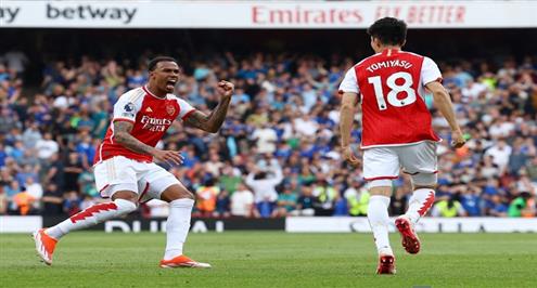 ملخص مباراة أرسنال وإيفرتون 