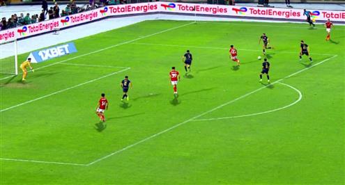 فرصة ضائعة من إمام عاشور أمام الترجي