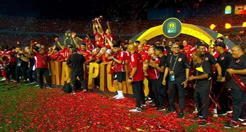 مراسم تتويج الأهلي بلقب دوري أبطال إفريقيا