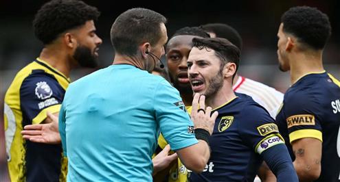 هل حرم الحكم بورنموث من هدف أمام أرسنال؟