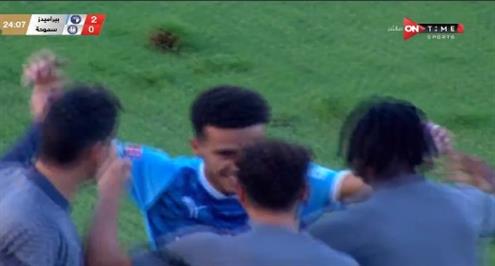 هدف بيراميدز الثاني أمام سموحة (مصطفى فتحي)