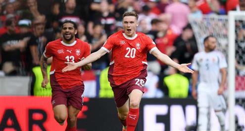 هدف سويسرا الثاني أمام المجر