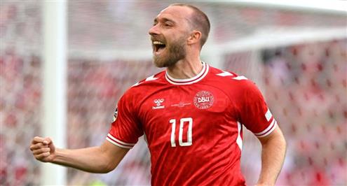 هدف الدنمارك الأول أمام سلوفينيا (اريكسن)