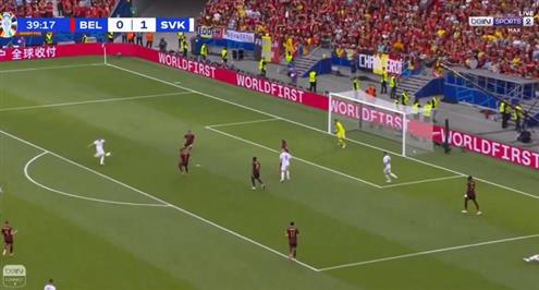 فرصة هدف لسلوفاكيا أمام بلجيكا