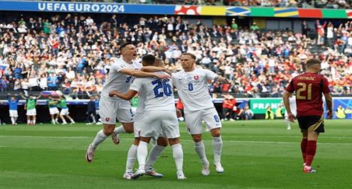 ملخص مباراة بلجيكا وسلوفاكيا