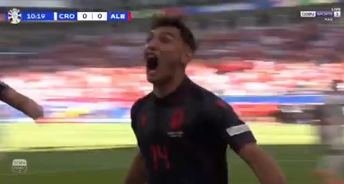 هدف ألبانيا الأول أمام كرواتيا (كاظم لاتشي)