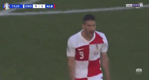 هدف كرواتيا الأول أمام ألبانيا (أندري كرامارتش)