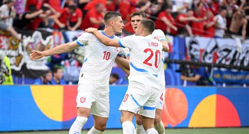 هدف التشيك الأول أمام جورجيا