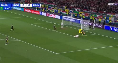 القائم يمنع المجر من هدف أمام اسكتلندا