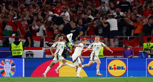 هدف المجر أمام اسكتلندا