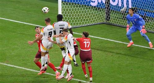 أهداف وملخص مباراة سويسرا وألمانيا