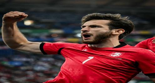 هدف جورجيا الأول أمام البرتغال (كفارتسخيليا)