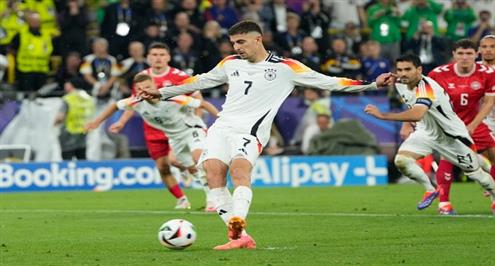 هدف ألمانيا الأول أمام الدنمارك