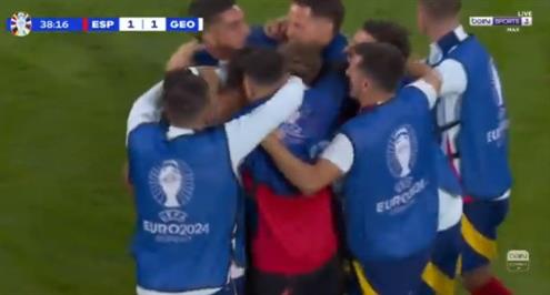 هدف إسبانيا الأول أمام جورجيا (رودري)