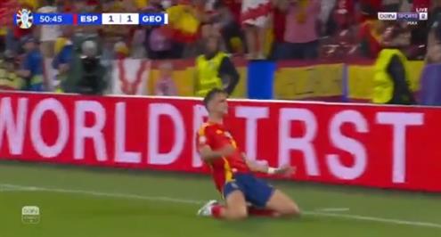 هدف إسبانيا الثاني أمام جورجيا (فابيان رويز)