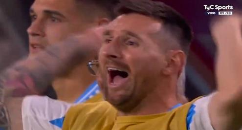 رد فعل ميسي بعد هدف مارتينيز القاتل وفوز الأرجنتين بكوبا أمريكا