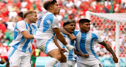 هدف ملغي للأرجنتين أمام المغرب