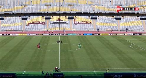 دقيقة حداد على روح أحمد رفعت قبل مباراة بلدية المحلة والمصري