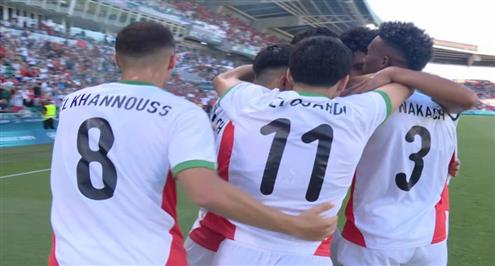 هدف المغرب الأول أمام منتخب مصر (عبد الصمد الزلزولي)