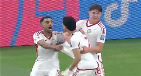 هدف الإمارات الثالث أمام قطر