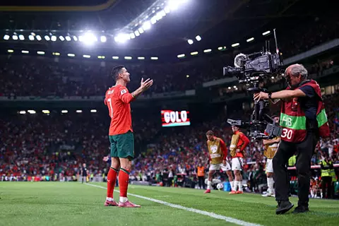 هدف كريستيانو رونالدو الثاني أمام المجر 