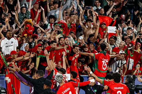 احتفالات المغرب بعد الفوز بكأس العالم تحت 20 عاما