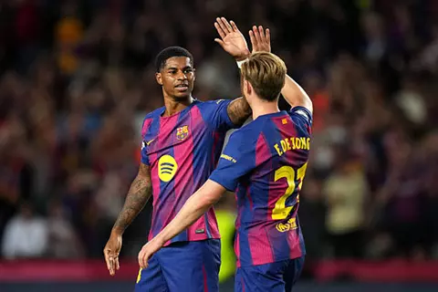 هدف برشلونة السادس أمام أولمبياكوس (راشفورد)