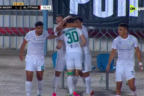 هدف المصري الأول أمام الاتحاد الليبي (عبد الرحيم دغموم)