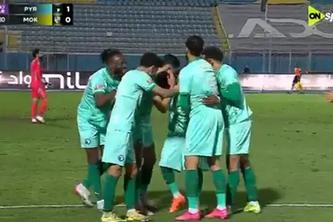 هدف بيراميدز الأول أمام المقاولون العرب (بلاتي توريه)