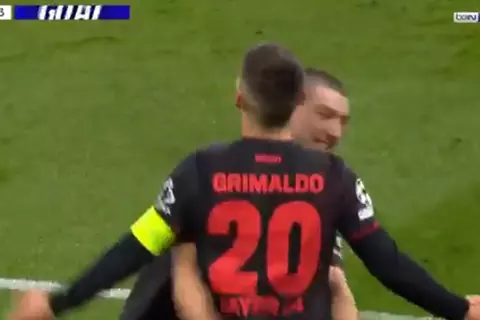 هدف باير ليفركوزن الأول أمام مانشستر سيتي (جريمالدو)