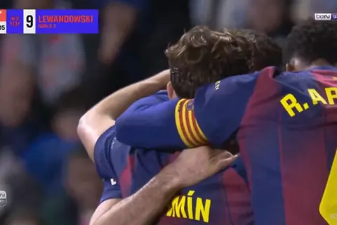 هدف برشلونة الرابع أمام سيلتا فيجو (ليفاندوفسكي)