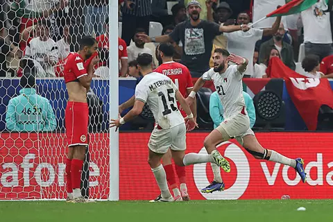 هدف فلسطين الثاني أمام تونس