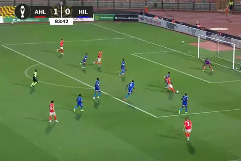 تسديدة إمام عاشور أمام الهلال السوداني 