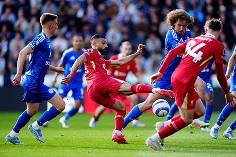 مهارة وفرصة لمحمد صلاح أمام ليستر سيتي