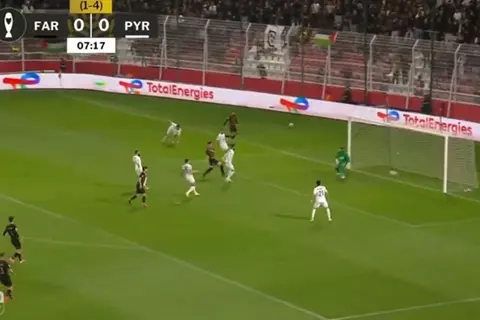 هدف الجيش الملكي الأول أمام بيراميدز (يوسف الفحلي)