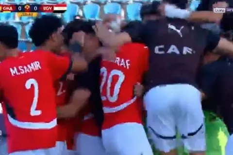 هدف منتخب مصر الأول أمام غانا (مؤمن شريف)