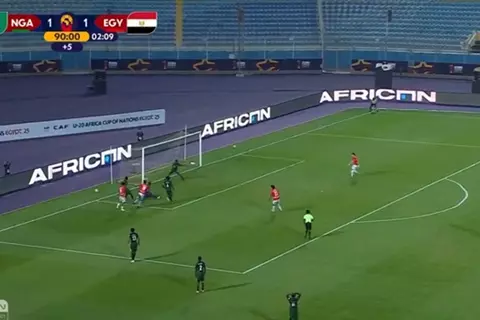 القائم والعارضة يمنعان منتخب مصر من هدف أمام نيجيريا