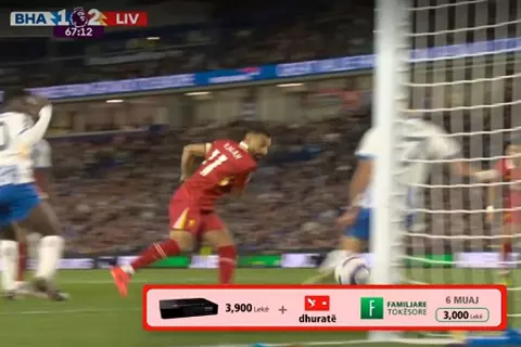 فرصة هدف صلاح أمام برايتون 