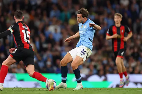 هدف مانشستر سيتي الثالث أمام بورنموث (نيكو جونزاليس)