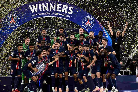 تتويج باريس سان جيرمان بلقب دوري ابطال أوروبا